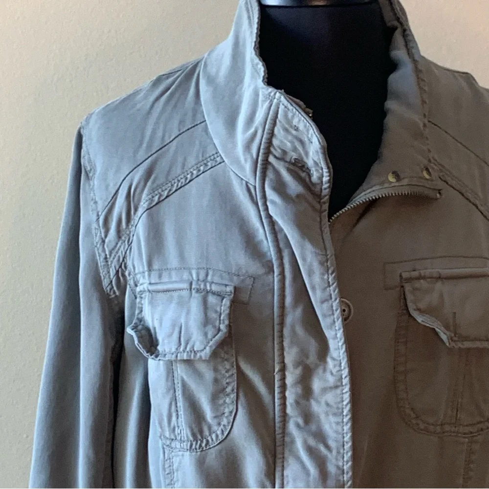 Women's Light Gray Utility Field Jacket - Unbranded